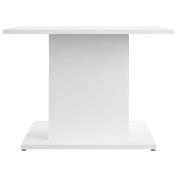 Elegant White Coffee Table - 55.5x55.5x40 cm | HipoMarket