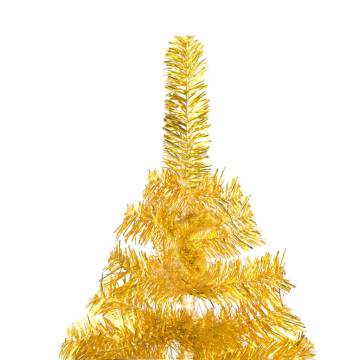 Gold Pre-lit Christmas Tree with Ball Set - 210 cm | HipoMarket