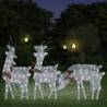 Christmas Reindeers 6 pcs Silver Cold White Mesh Colour silver Quantity in Package 6 Number of LEDs 1 