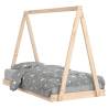 Kids Bed Frame 80x160 cm - Solid Wood Pine | Hipomarket