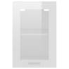 Hanging Glass Cabinet High Gloss White - 40x31x60 cm