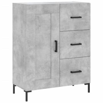 Concrete Grey Sideboard 69.5x34x90 cm - Stylish Storage Solution