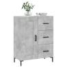 Concrete Grey Sideboard 69.5x34x90 cm - Stylish Storage Solution