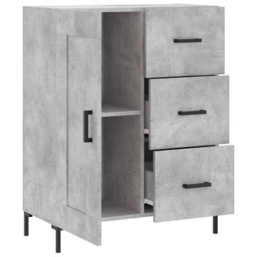 Concrete Grey Sideboard 69.5x34x90 cm - Stylish Storage Solution