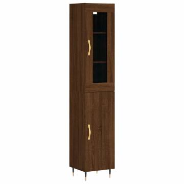 Highboard Brown Oak - Stylish Storage Solution | HipoMarket