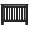 Stylish Black Radiator Cover 112x19x81.5 cm MDF - Hipomarket