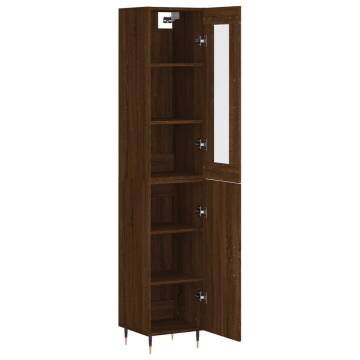 Highboard Brown Oak - Stylish Storage Solution | HipoMarket