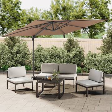 Taupe Cantilever Umbrella 400x300 cm - Durable & Stylish Shade