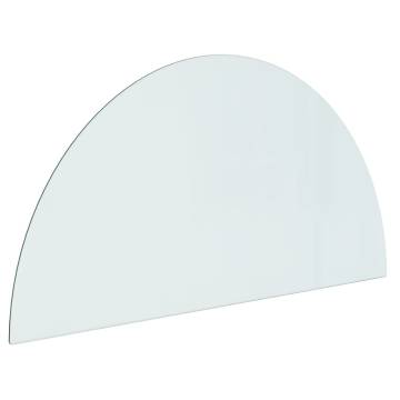 Fireplace Glass Plate Half Round 1000x500 mm - Durable & Stylish