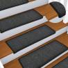 Carpet Stair Treads 15 pcs 65x21x4 cm Anthracite - Hipo Market