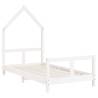 Kids Bed Frame White 80x160 cm Solid Pine - Fun & Stylish