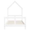 Kids Bed Frame White 80x160 cm Solid Pine - Fun & Stylish