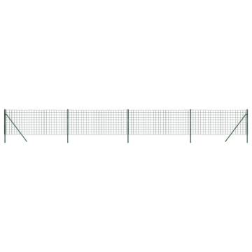 Wire Mesh Fence Green 1x10m Galvanised Steel | Durable & Secure