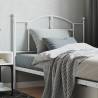 Metal Headboard White 107 cm Colour white Size 107 cm Quantity in Package 1 