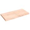 Wall Shelf 120x60cm Solid Oak - Rustic Handmade Design