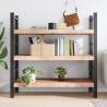 Wall Shelf 120x60cm Solid Oak - Rustic Handmade Design