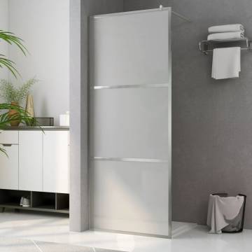 Modern Walk-in Shower Wall 80x195 cm with Frosted ESG Glass