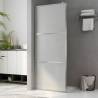 Walk-in Shower Wall with Whole Frosted ESG Glass 80x195 cm Colour silver Size 80 x 195 cm Model frosted 