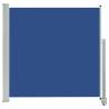 Patio Retractable Side Awning 160x300 cm - Blue Privacy Solution