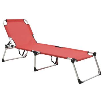 Extra High Folding Senior Sunbed - Comfortable & Lightweight