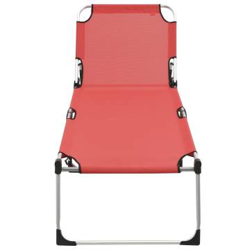 Extra High Folding Senior Sunbed - Comfortable & Lightweight