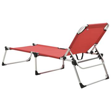 Extra High Folding Senior Sunbed - Comfortable & Lightweight