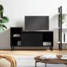 TV Cabinet Black 100x35x55 cm Engineered Wood Colour black Quantity in Package 1 