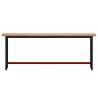 Workbench 220x55 cm - Solid Beech & Metal | HipoMarket