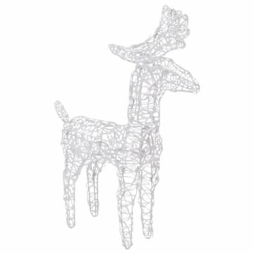 Reindeers & Sleigh Christmas Decoration - 160 LEDs, 130 cm