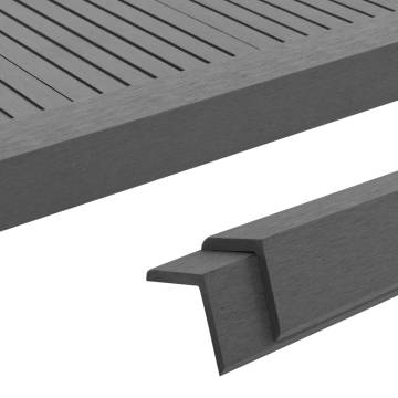 5 pcs Grey Decking Angle Trims WPC - Stylish Edge Solution