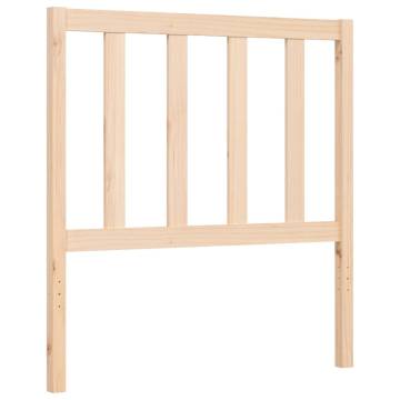 Solid Wood Bed Frame with Headboard - 100x200 cm | HipoMarket