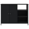 Stylish Black Sideboard - 100x33x75 cm | Hipomarket UK