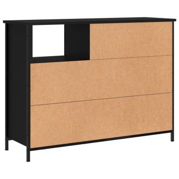 Stylish Black Sideboard - 100x33x75 cm | Hipomarket UK