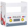 3 Piece Kids Table and Chair Set - Police Car Design