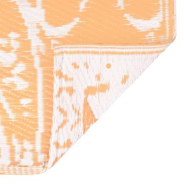 Trendy Outdoor Carpet - Orange and White 160x230 cm