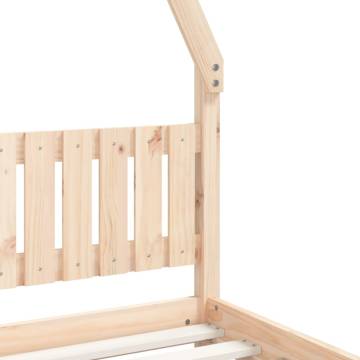 Kids Bed Frame 80x200 cm - Solid Wood Pine | HipoMarket