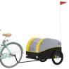 Bike Trailer Black & Yellow - 45 kg Iron | HipoMarket