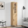 Highboard Sonoma Oak 34.5x34x180 cm Engineered Wood Colour sonoma oak Quantity in Package 1 Model 1 door 