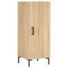 Elegant Highboard Sonoma Oak - 34.5x34x180 cm Engineered Wood