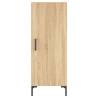 Elegant Highboard Sonoma Oak - 34.5x34x180 cm Engineered Wood