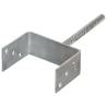 Fence Anchors 6 pcs Silver - Durable Galvanised Steel | HipoMarket