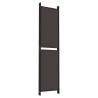 5-Panel Room Divider Brown 250x200 cm Fabric - HipoMarket