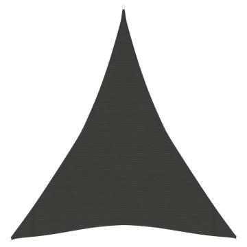 Sunshade Sail 5x6x6 m - Anthracite HDPE | HipoMarket