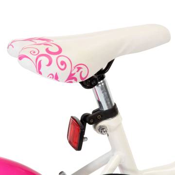 Stylish Kids Bike 24 inch Pink & White - Perfect Gift!