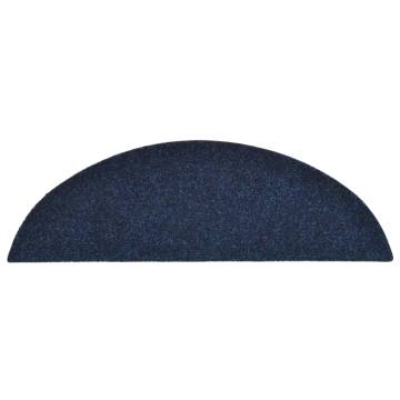 Self-Adhesive Stair Mats 15 pcs - Navy | HipoMarket UK