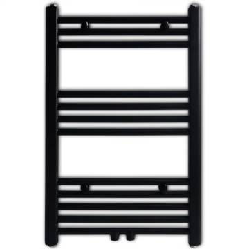 Black Towel Rail Radiator 500x764mm - Stylish & Functional