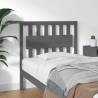 Bed Headboard Grey 95.5x4x100 cm Solid Wood Pine Colour grey Size 95.5 x 100 cm Quantity in Package 1 