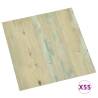 Self-Adhesive Flooring Planks - 55 pcs Light Brown PVC