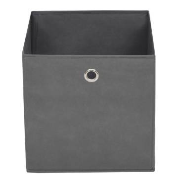 Stylish Non-woven Storage Boxes - 10 pcs Grey 28x28x28 cm