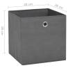 Stylish Non-woven Storage Boxes - 10 pcs Grey 28x28x28 cm